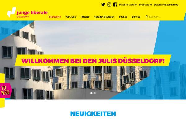 Vorschau von www.julis-duesseldorf.de, JuLis - Junge Liberale Düsseldorf
