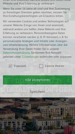 Vorschau der mobilen Webseite www.gruenerkv-essen.de, Bündnis 90/Die Grünen Kreisverband Essen