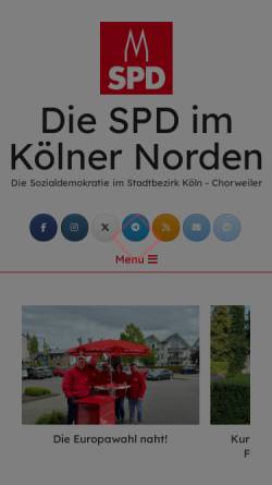 Vorschau der mobilen Webseite www.das-wir-im-koelner-norden.de, SPD-Ortsverein Köln-Nord