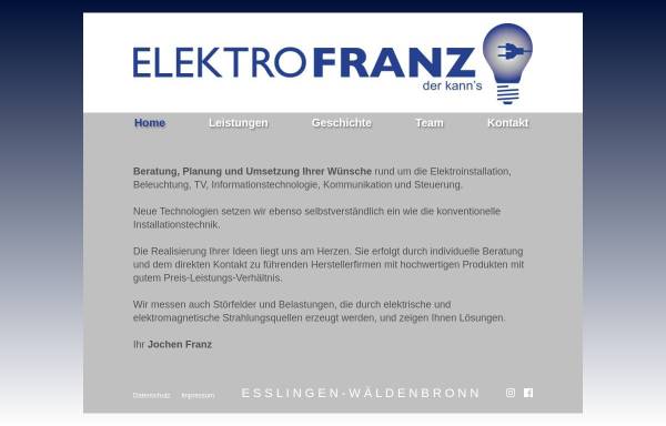 Vorschau von franz-elektro.de, Franz, Jochen - Elektromeister