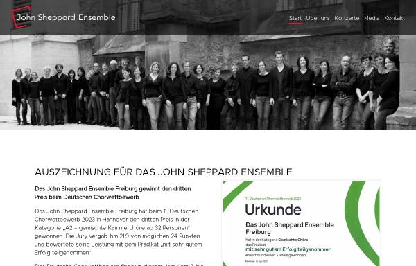 Vorschau von www.sheppardensemble.de, John-Sheppard-Ensemble Freiburg