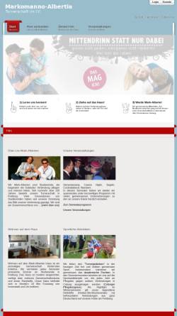 Vorschau der mobilen Webseite www.markomanno-albertia.de, Markomanno-Albertia