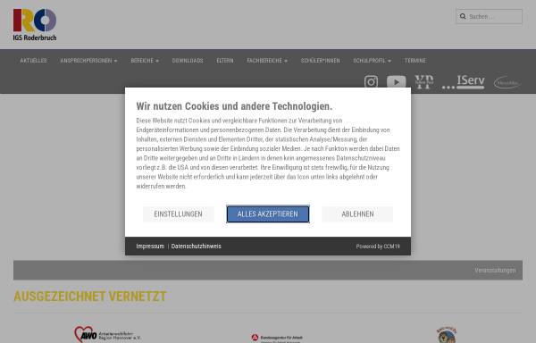 Vorschau von www.igs-roderbruch.de, Integrierte Gesamtschule Roderbruch