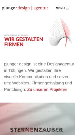 Vorschau der mobilen Webseite pjungerdesign.de, pjungerdesign | agentur - Philipp Junger
