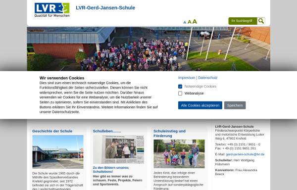 Vorschau von www.gerd-jansen-schule.lvr.de, Gerd Jansen Schule