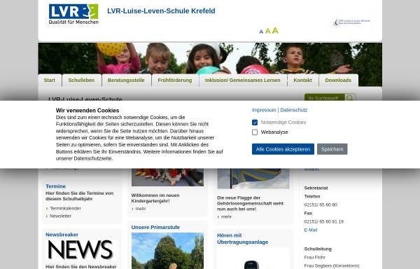 Vorschau von www.schwerhoerigenschule-krefeld.lvr.de, Rheinische Förderschule