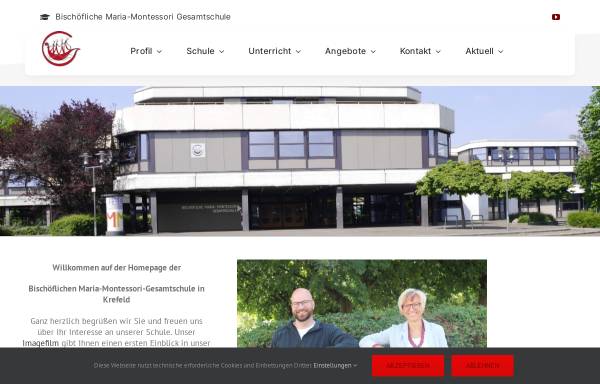 Vorschau von www.bmmg.de, Bischöfliche Maria-Montessori-Gesamtschule Krefeld