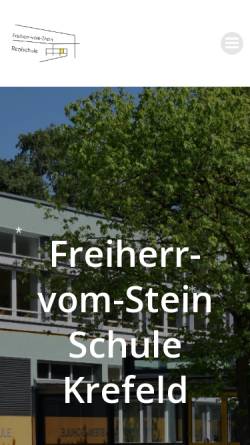 Vorschau der mobilen Webseite www.refvs.krefeld.schulen.net, Freiherr-vom-Stein-Schule