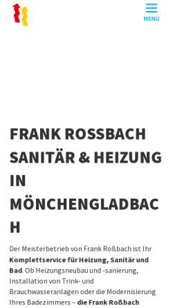 Vorschau der mobilen Webseite frank-rossbach.de, Frank Rossbach