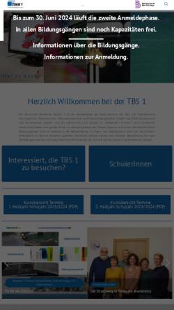 Vorschau der mobilen Webseite www.tbs1.de, Berufskolleg der Stadt Bochum,Technische Berufliche Schule 1
