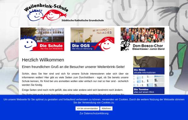 Vorschau von www.weilenbrink-schule.de, Weilenbrink-Schule