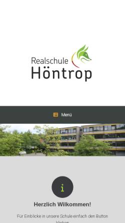 Vorschau der mobilen Webseite rsh-bo.de, Realschule Höntrop