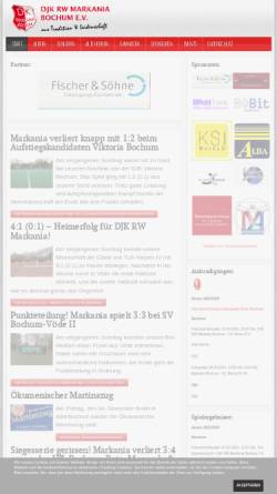 Vorschau der mobilen Webseite markania-bochum.de, DJK Rot-Weiß Markania-Bochum