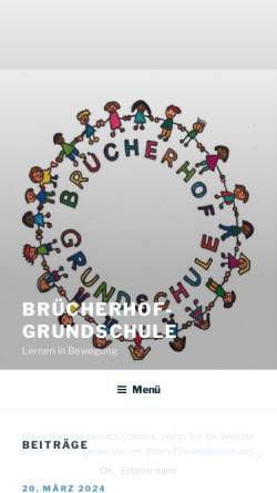 Vorschau der mobilen Webseite www.bruecherhof-grundschule.de, Brücherhof Grundschule