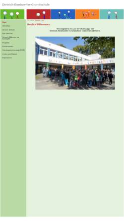 Vorschau der mobilen Webseite dietrich-bonhoeffer-grundschule.de, Dietrich-Bonhoeffer-Grundschule