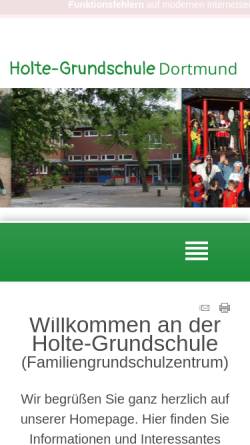 Vorschau der mobilen Webseite www.holte-gs.de, Holte-Grundschule