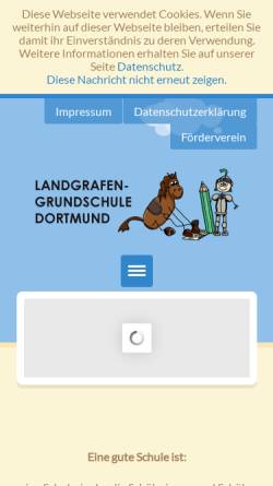 Vorschau der mobilen Webseite www.landgrafenschule.de, Landgrafen-Grundschule