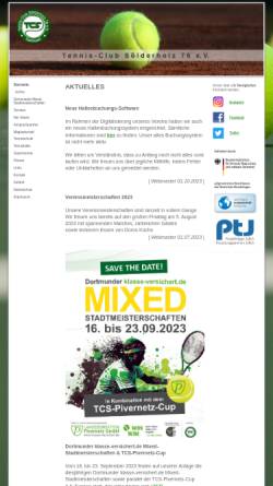 Vorschau der mobilen Webseite www.tc-soelderholz.de, Tennis-Club Sölderholz 76 e.V.