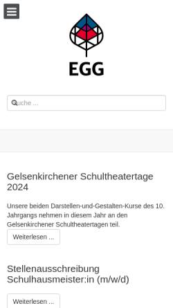 Vorschau der mobilen Webseite www.e-g-g.de, Evangelische Gesamtschule Bismarck