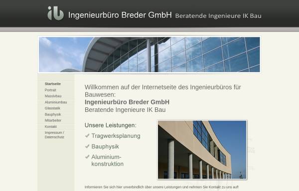 Vorschau von www.ing-buero-breder.de, Ingenieurbüro Breder