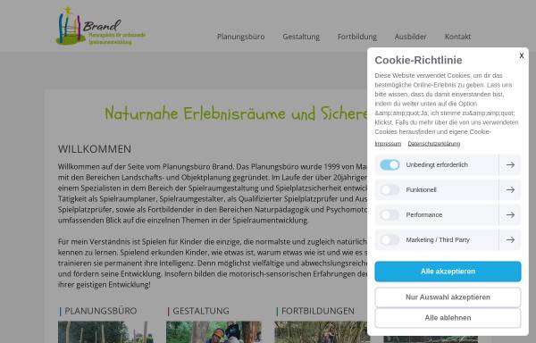 Vorschau von www.planungsbuero-brand.de, Planungsbüro Brand