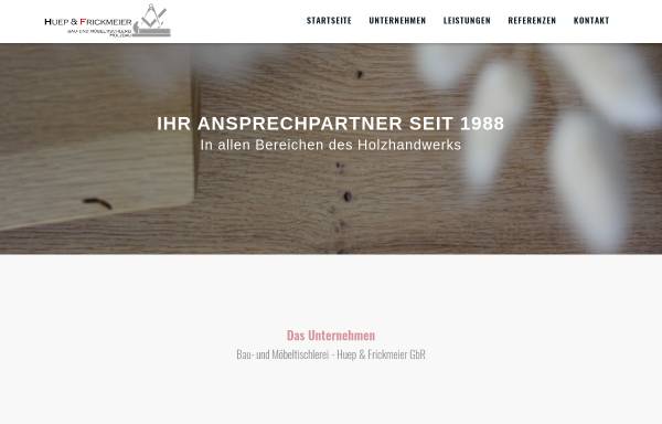 Vorschau von www.hfowl.de, Huep und Frickmeier Tischlerei GmbH