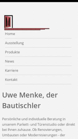 Vorschau der mobilen Webseite www.derbautischler.de, Uwe Menke