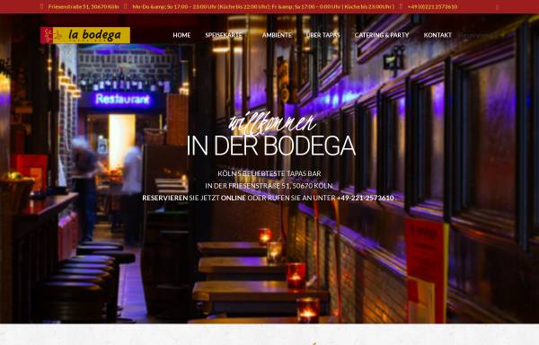 Vorschau von www.la-bodega-koeln.de, La Bodega