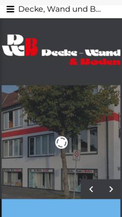 Vorschau der mobilen Webseite dewabo.de, dewabo Malerbetrieb