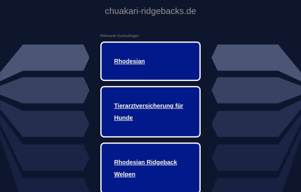 Vorschau von www.chuakari-ridgebacks.de, Chuakari's