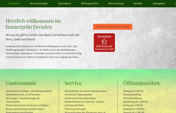 Vorschau von www.immergruen-dresden.de, Immergrün