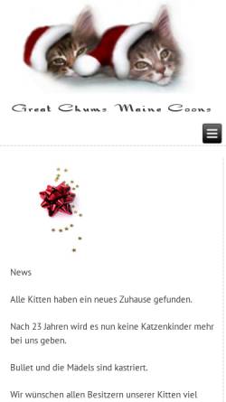 Vorschau der mobilen Webseite www.maine-coon-katze.de, Blockbusters