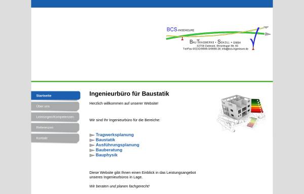 Vorschau von www.bcs-ingenieure.de, bcs-Ingenieure