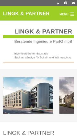 Vorschau der mobilen Webseite www.ib-lingk.de, Lingk & Partner