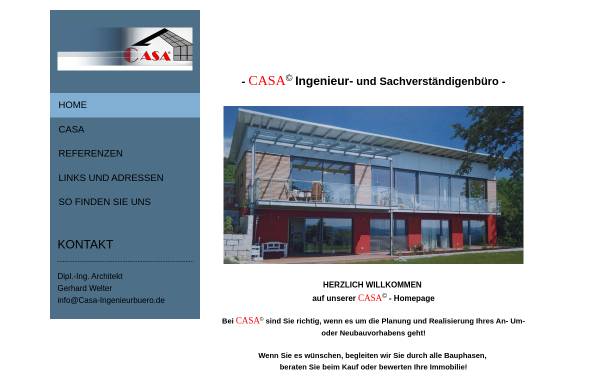 Vorschau von www.casa-ingenieurbuero.de, Casa Ingenieurbüro
