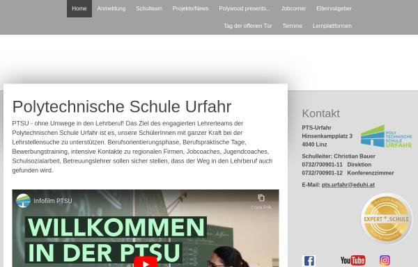 Vorschau von www.pts-urfahr.at, Polytechnische Schule Urfahr