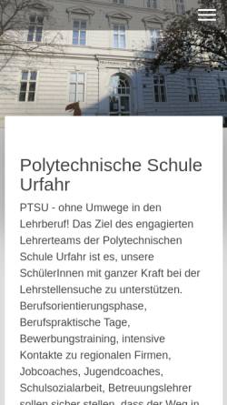 Vorschau der mobilen Webseite www.pts-urfahr.at, Polytechnische Schule Urfahr