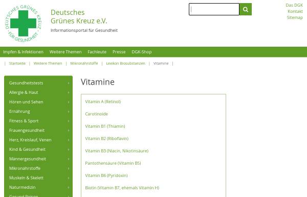 Vorschau von dgk.de, DGK: Vitamine