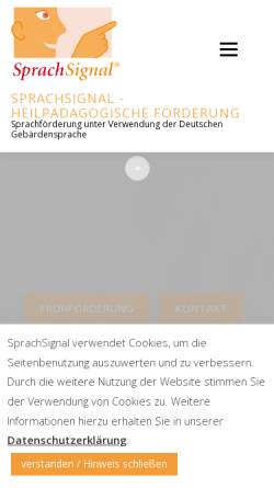 Vorschau der mobilen Webseite www.sprachsignal.de, SprachSignal