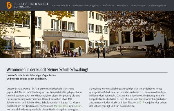 Vorschau von waldorfschule-schwabing.de, Rudolf-Steiner-Schule Schwabing