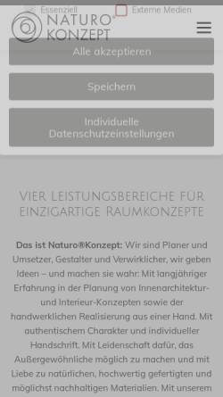 Vorschau der mobilen Webseite www.naturohamburg.de, Naturo Bodengestaltung