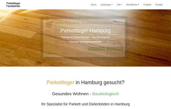 Vorschau von www.parkett-baubiologisch.de, Parkett und Holzfußböden Wolfgang Lützow