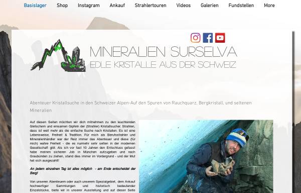 Vorschau von www.mineralien-surselva.de, Mineralien der Surselva