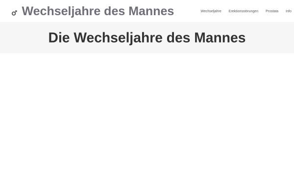 Vorschau von www.wechseljahre-des-mannes.de, Die Wechseljahre des Mannes