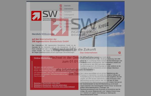 Vorschau von www.sw-ibb.de, SW Ingenieurbüro Brandschutz GmbH