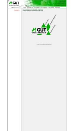 Vorschau der mobilen Webseite www.gut-umwelttechnik.de, GUT Umwelttechnik GmbH
