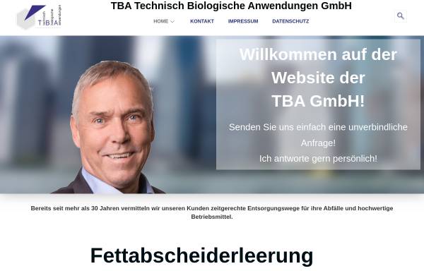 Vorschau von tba-web.de, TBA Technisch Biologische Anwendungen GmbH
