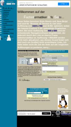 Vorschau der mobilen Webseite www.suicidal.de, Fachinformatiker-Info-Seite