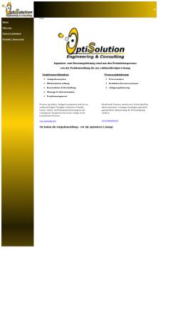 Vorschau der mobilen Webseite www.optisolution.at, OptiSolution - Engineering & Consulting, Inh. Ing. Reinhard Sauerwein