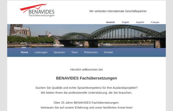 Vorschau von www.benavides.de, Benavides